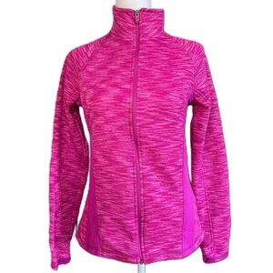 TekGear Women’s Pink Zip Up Fleece Activewear Jacket Sweatshirt Small